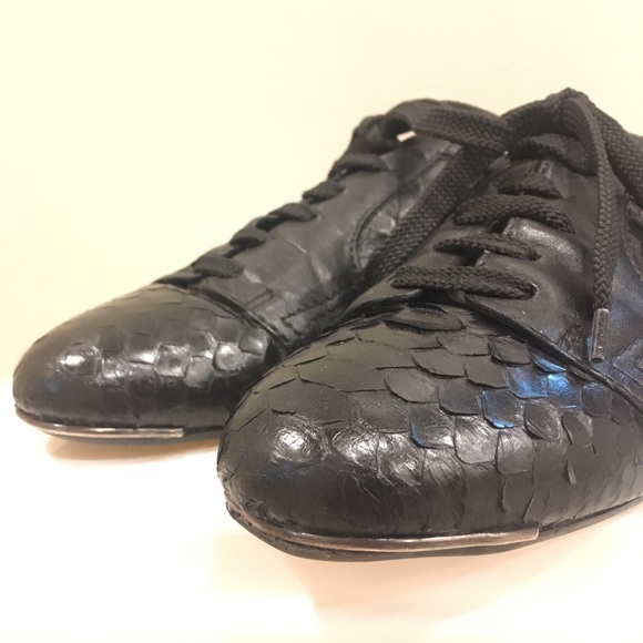 Discontinued Devi Kroell Italian python lamb leather sneakers 6 36 C - Picture 9 of 9